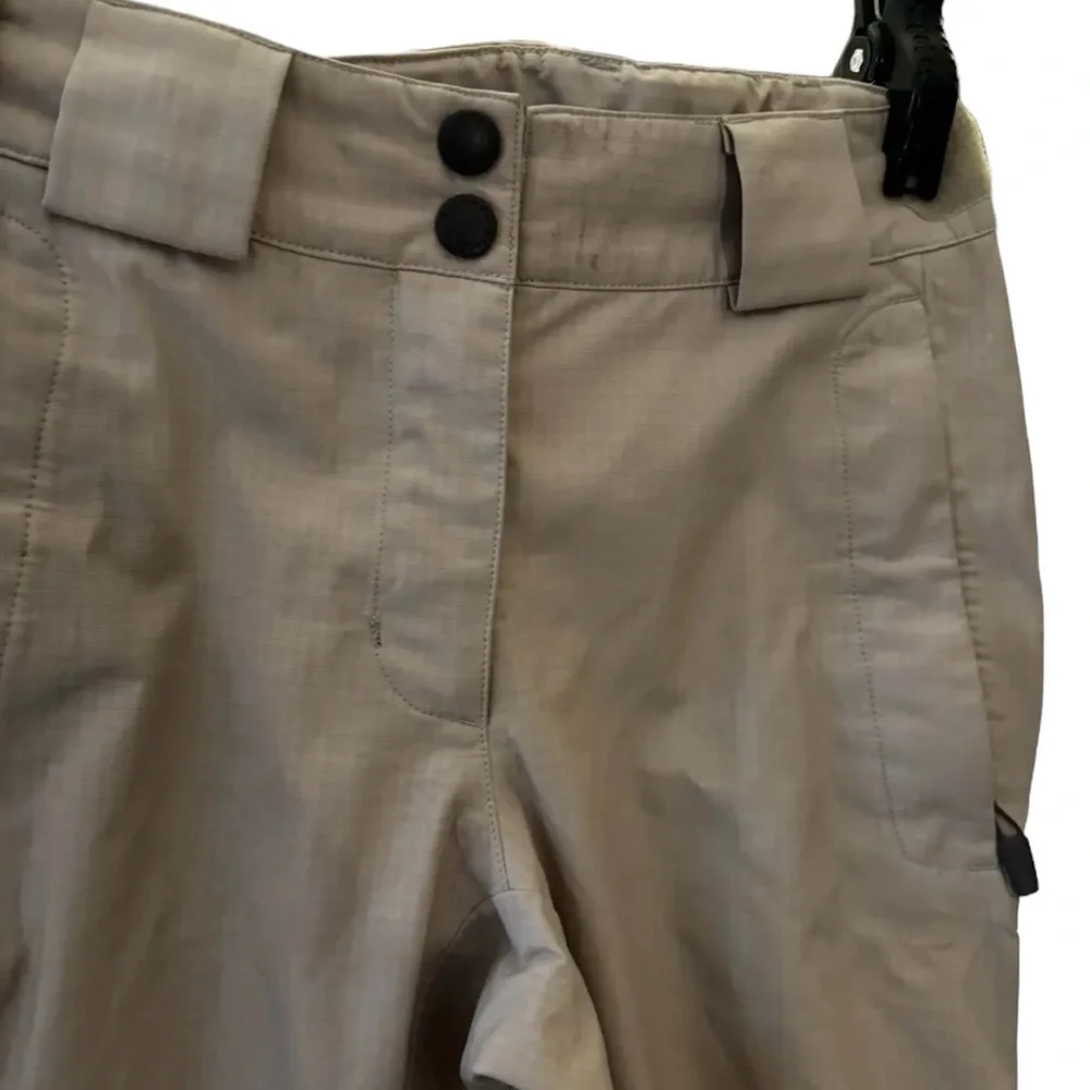 Salomon Advanced‎ Ski Snowboarding Men Unisex Pants Tan Logo Size 6